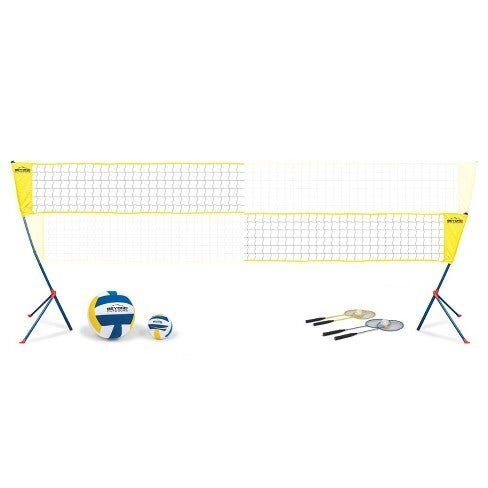 A volleyball/badminton set