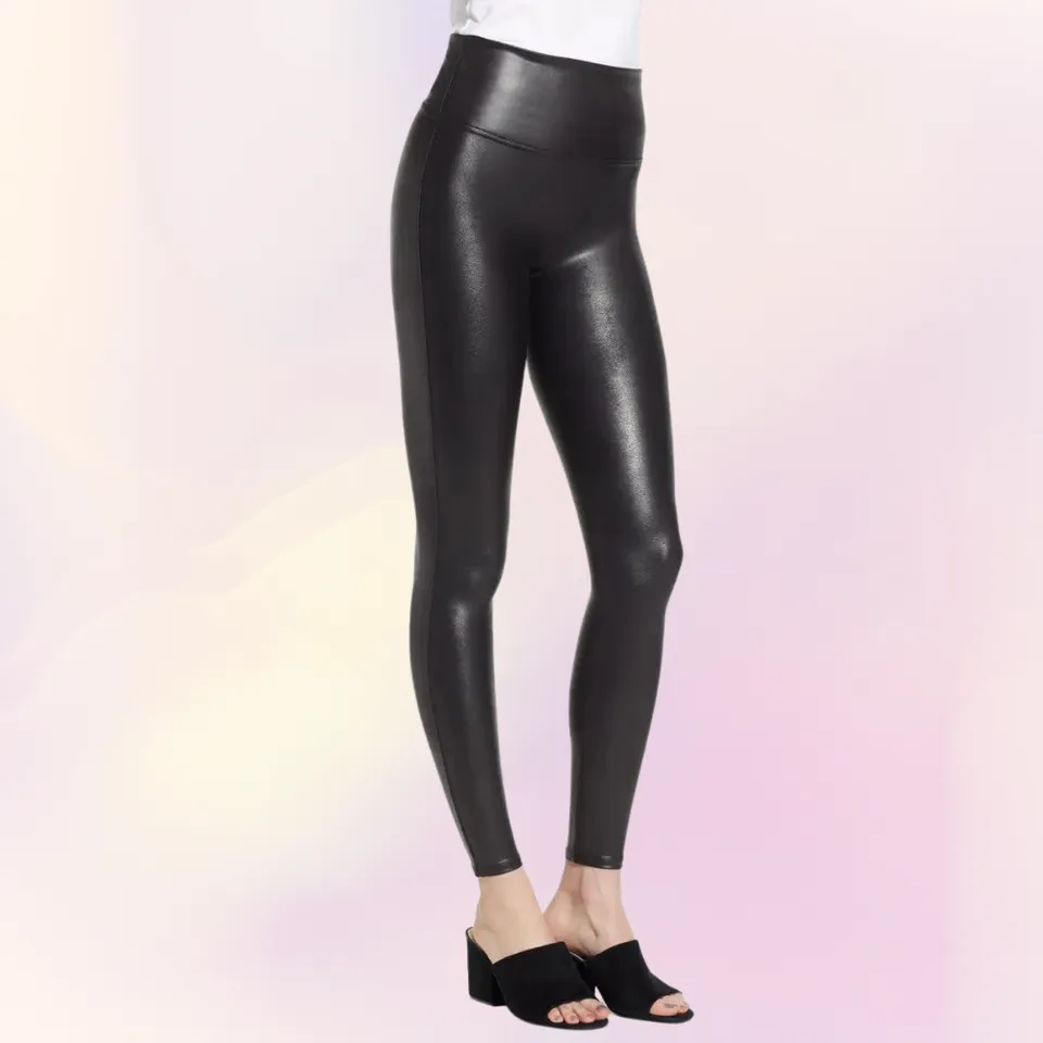 Spanx - Faux Leather Leggings - Black – Spinout