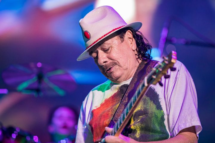 Carlos Santana performs last month in Chula Vista, California. He had canceled several shows in December after a heart procedure.