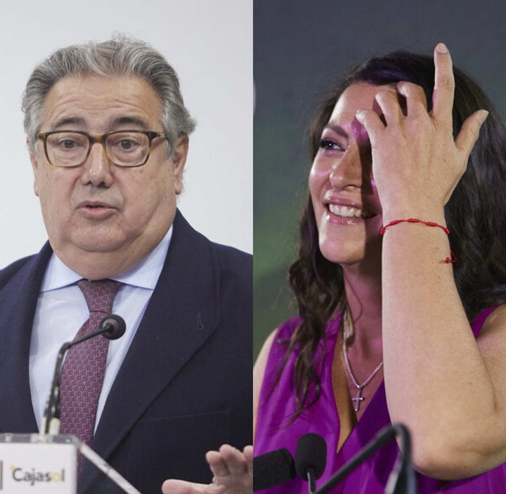 Juan Ignacio Zoido y Macarena Olona, en sendas fotos de archivo.