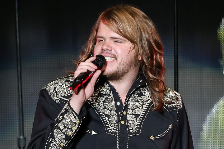 Caleb Johnson, winner of "American Idol" Season 13, performs at Los Angeles' Greek Theatre in 2014.
