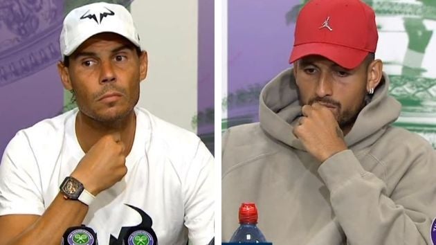Kyrgios y Rafa Nadal.