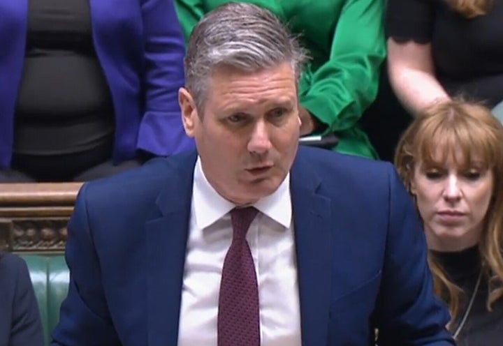 Labour leader Keir Starmer speaks during Prime Minister's Questions in the House of Commons, London.