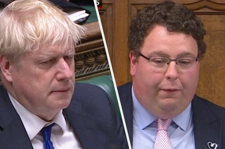 Boris Johnson in PMQs with Gary Sambrook, Tory backbencher