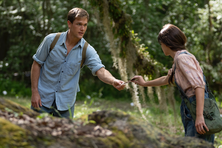 Taylor John Smith (left) and Daisy Edgar-Jones star in "Where the Crawdads Sing."