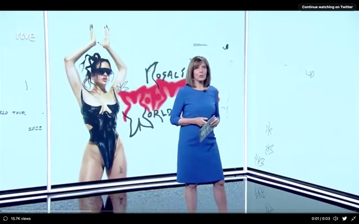 Ana Blanco presenta la nueva gira de Rosalía.