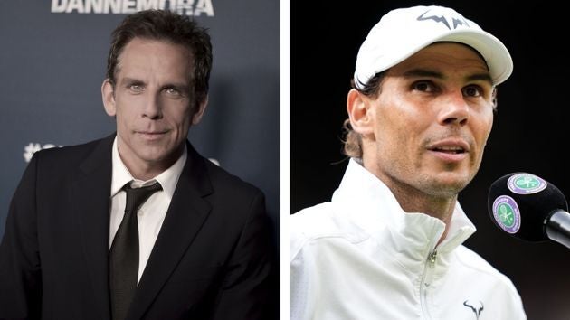 Ben Stiller y Rafa Nadal.
