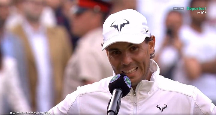 Rafa Nadal, tras el partido.