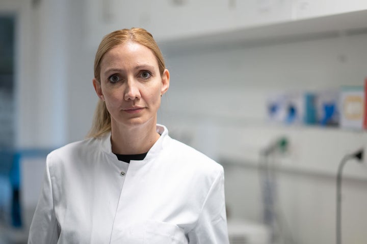 Sandra Ciesek, en el laboratorio el pasado mes de diciembre.