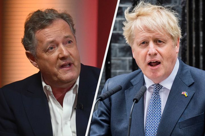 Piers Morgan and Boris Johnson