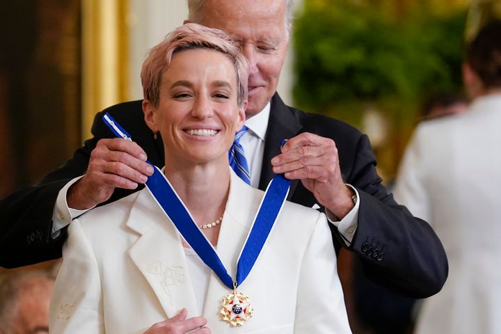 The Presidential Medal of Freedom is the nation's highest civilian honor. Megan Rapinoe was one of 17 recipients.
