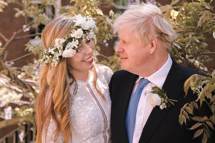 Their secret wedding took place in a small ceremony.