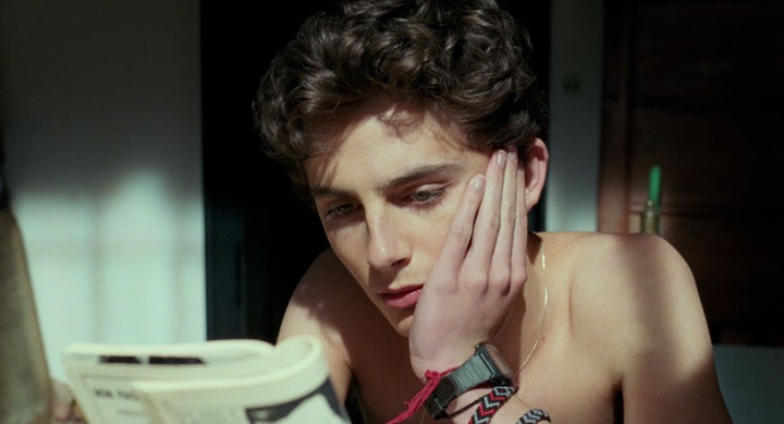 Timothée Chalamet in Call Me By Your Name