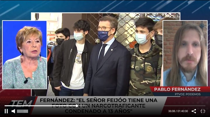 Celia Villalobos y Pablo Fernández, en 'Todo es Mentira'.