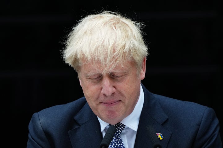 Johnson, derrotado y emocionado, en su discurso de despedida
