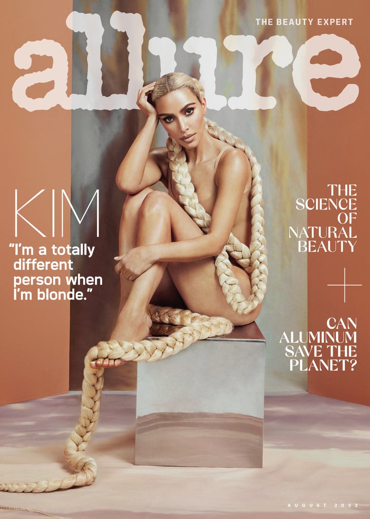 Kim Kardashian graces the August 2022 cover of Allure.