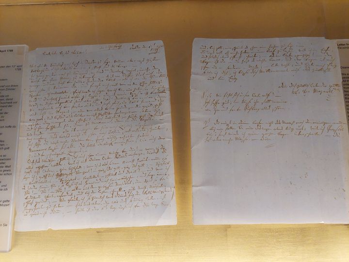 Γράμμα του Μότσαρτ στην Κωνστάντζα.
