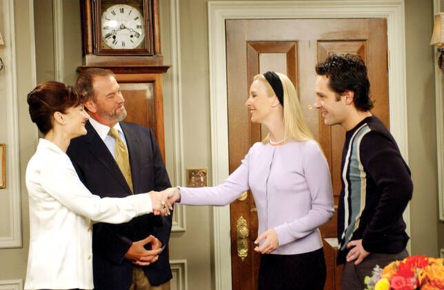 Gregory in character as Theodore in Friends