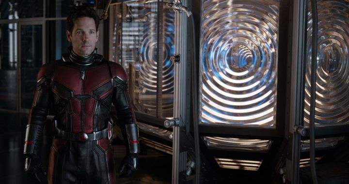 Paul Rudd on the set of Ant-Man And The Wasp