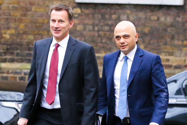 Jeremy Hunt and Sajid Javid served together in Theresa May's cabinet.