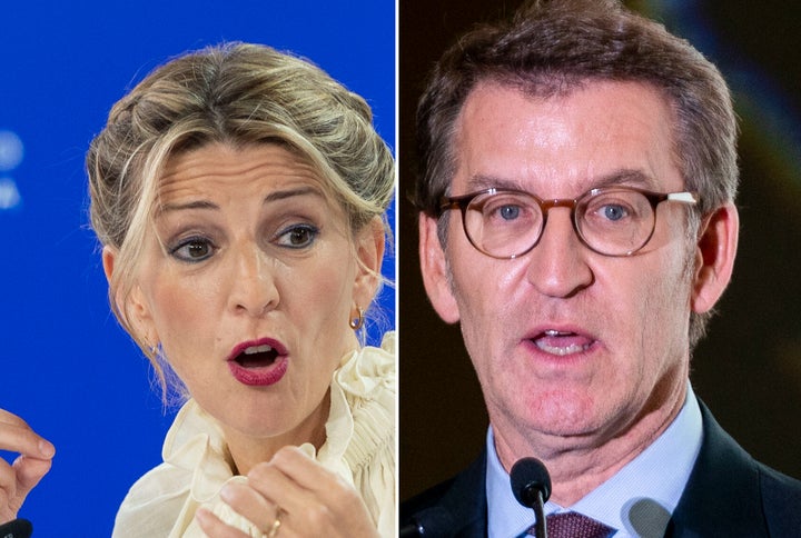 Yolanda Díaz y Alberto Núñez Feijóo.