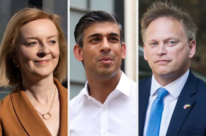 Liz Truss, Rishi Sunak and Grant Shapps have all put themselves forward as potential leaders of the Conservative Party