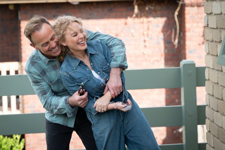 Jason Donovan and Kylie Minogue returned to Ramsay Street for Neighbours' final episode. 