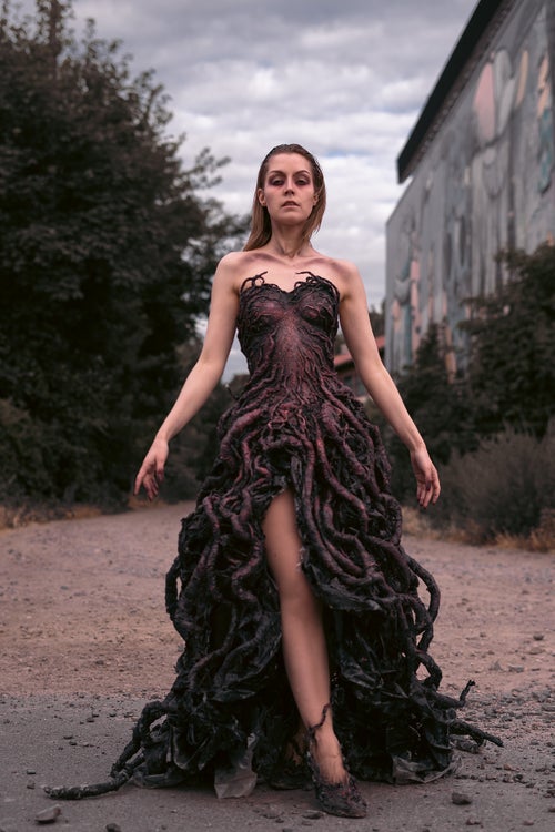 fashion show dresses upside down These Topsy-Turvy Couture Gowns Just Upstaged Kylie Jenner's Divisive Lion-Head  Dress