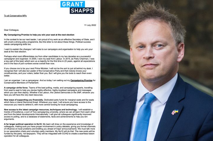 Shapps and his letter to MPs