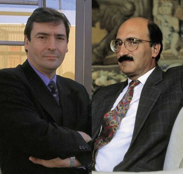 El expresidente del Senado Juan José Laborda y el exministro de Sanidad y Defensa Julián García Vargas, en sendas fotos de archivo.