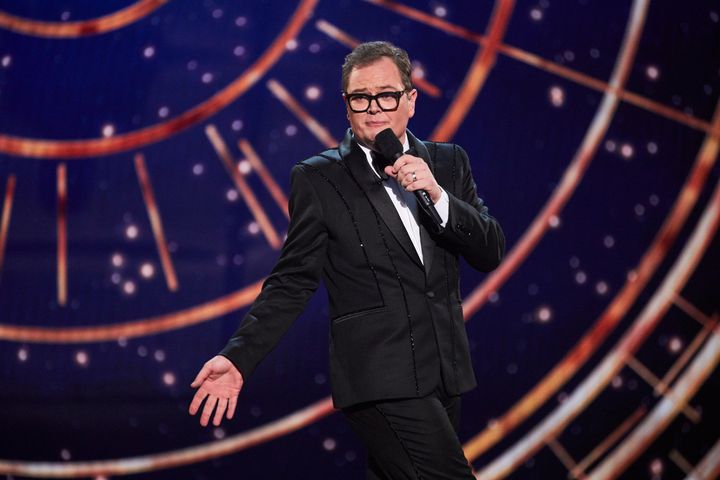 Alan Carr on stage during last year's Royal Variety Performance