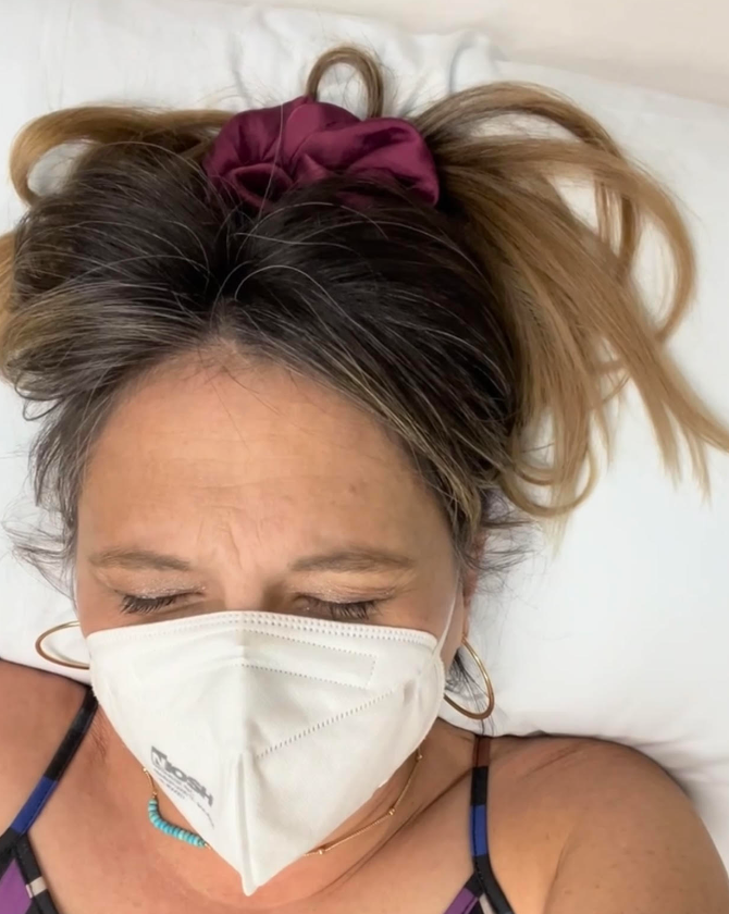 A screenshot from the author's IUD insertion TikTok.