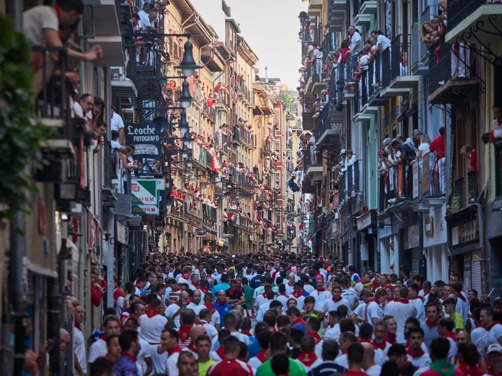 Encierro del quinto día de San Fermín.
