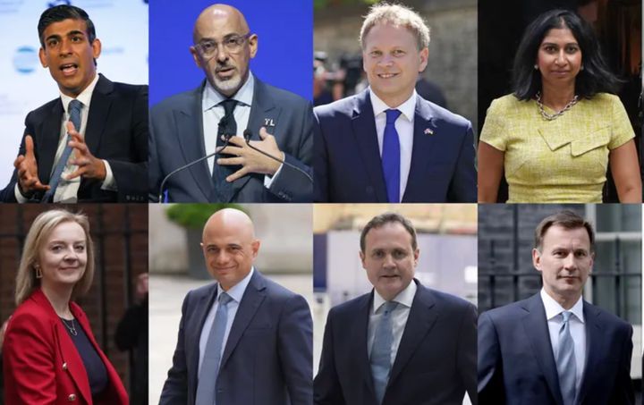 Some of the declared candidates in the Tory leadership race