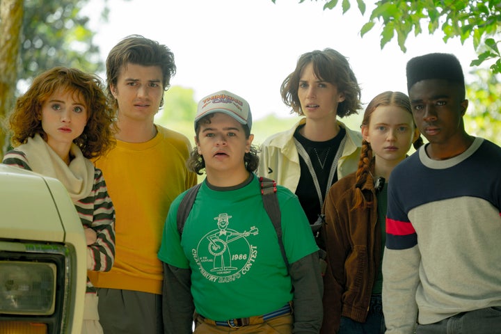 The cast of Stranger Things