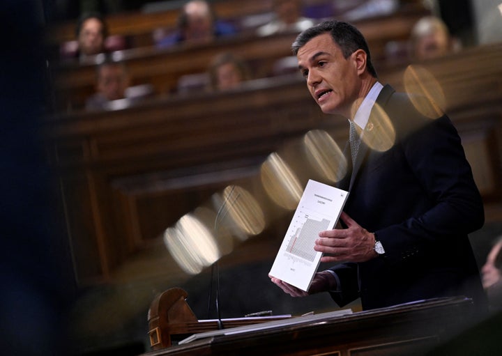 Pedro Sánchez, durante el debate sobre el estado de la nación.