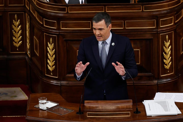 Sánchez pronuncia su discurso