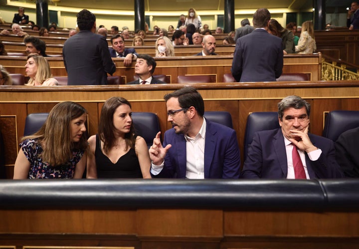 Belarra, Montero, Garzón y Escrivá