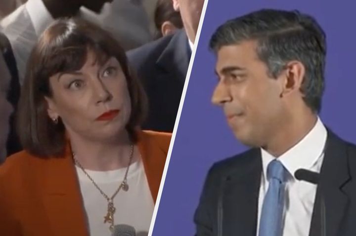 Journalist Beth Rigby was heckled at Rishi Sunak's event