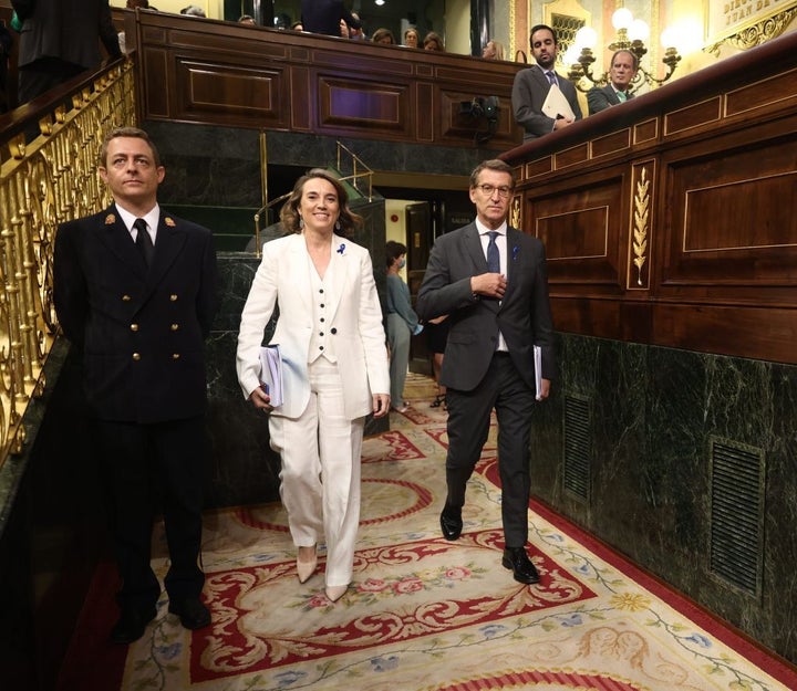 Cuca Gamarra, este martes en el Congreso.