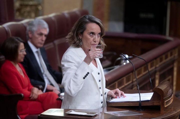 Cuca Gamarra, este martes en el Congreso.