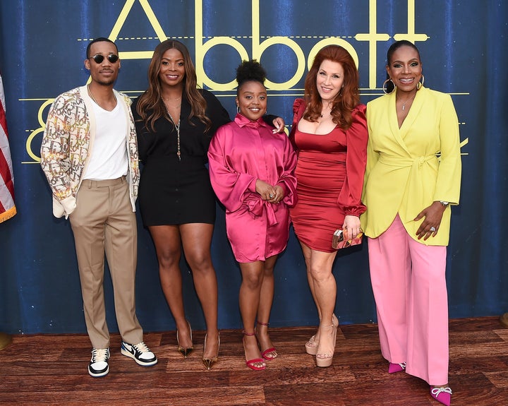 From left: Tyler James Williams, Janelle James, Quinta Brunson, Lisa Ann Walter and Sheryl Lee Ralph of ABC's "Abbott Elementary." 