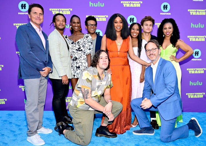 Cast and creators celebrate the premiere of Freeform's upcoming comedy "Everything's Trash" in Brooklyn, New York on Monday, July 11.