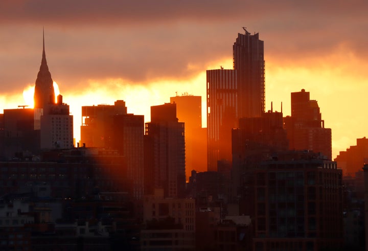 El amanecer en Nueva York.