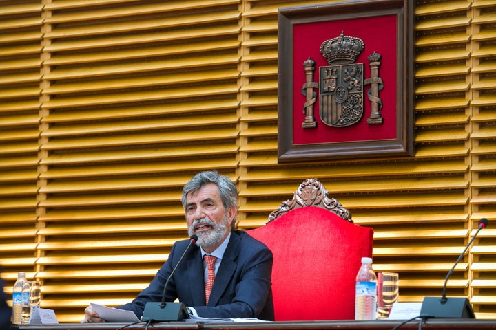 El presidente del CGPJ, Carlos Lesmes, en una imagen de archivo.