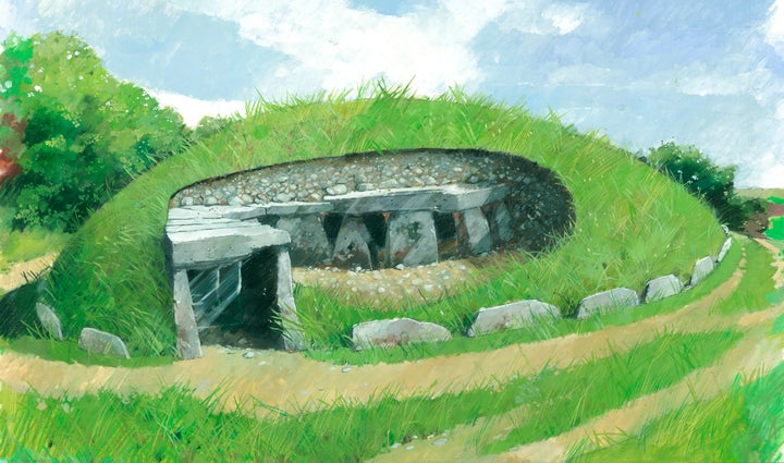 Artwork from English Heritage tried to capture what the site may have looked like centuries ago.