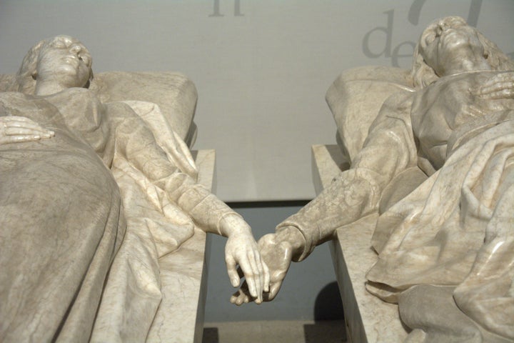 Las esculturas de los enamorados de Teruel.