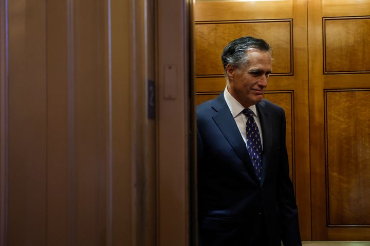 Sen. Mitt Romney (R-Utah) has been one of the only Republicans on Capitol Hill willing to embrace a monthly cash allowance for parents. (Photo by Anna Moneymaker/Getty Images)