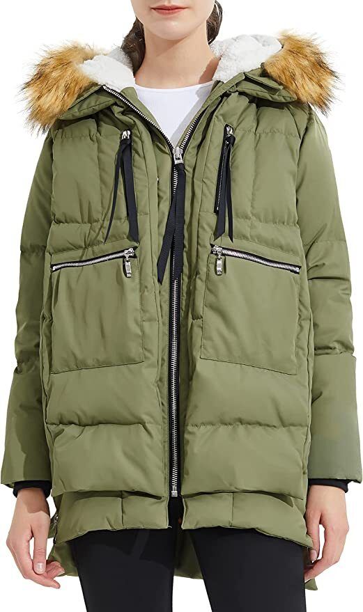 Orolay Men's Winter Thicken Parka Jacket with Fleece Lined