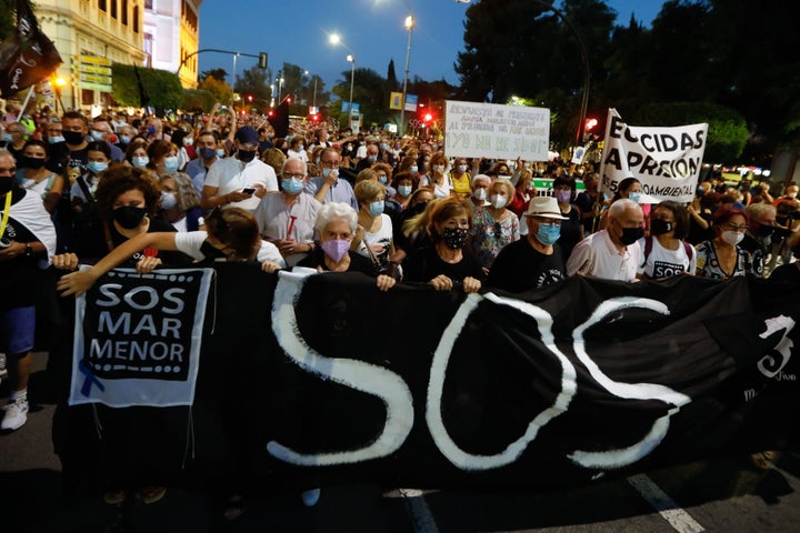 Manifestación para salvar el Mar Menor.